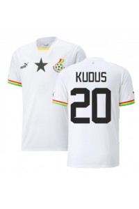 Ghana Mohammed Kudus #20 Fotballdrakt Hjemme Klær VM 2022 Korte ermer